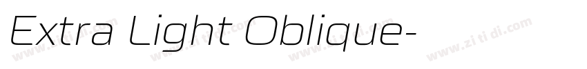 Extra Light Oblique字体转换 Extra Light Oblique字体转换